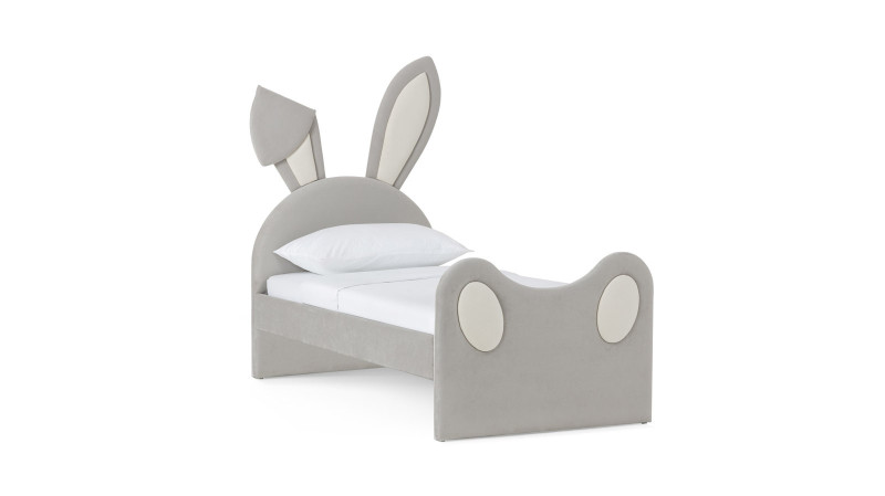 Детская кровать Loo 2.0, Тк. Casanova Grey+Milk 90x200 — Мебель-центр Озерцо