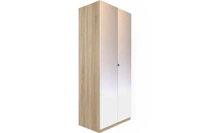 Шкаф РУМ 100 Зеркало/Зеркало (Дуб Сонома) в мебель-центре Озерцо