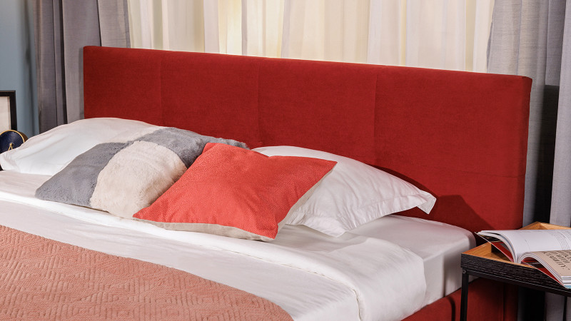 Кровать с ортопедической решеткой Vanessa nova, ткань Sky Velvet 42, 90x200 - купить в Озерце