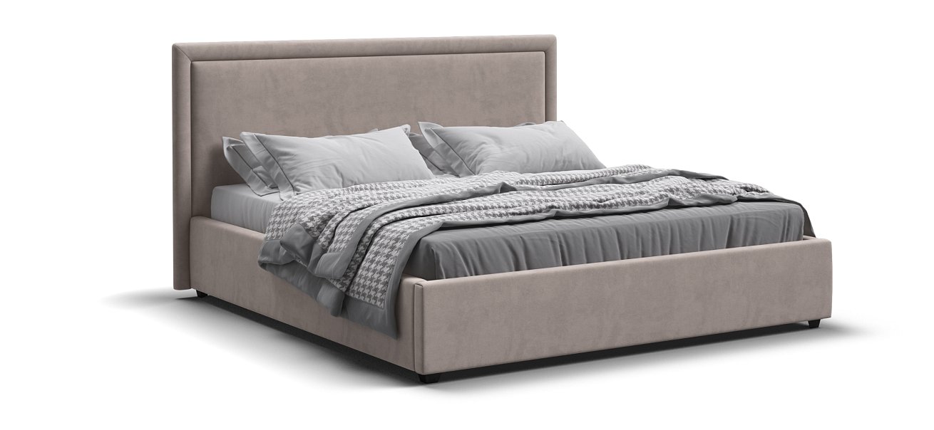 Кровать Фрея 160*200 с ПМ MONOLIT Латте - купить в Озерце