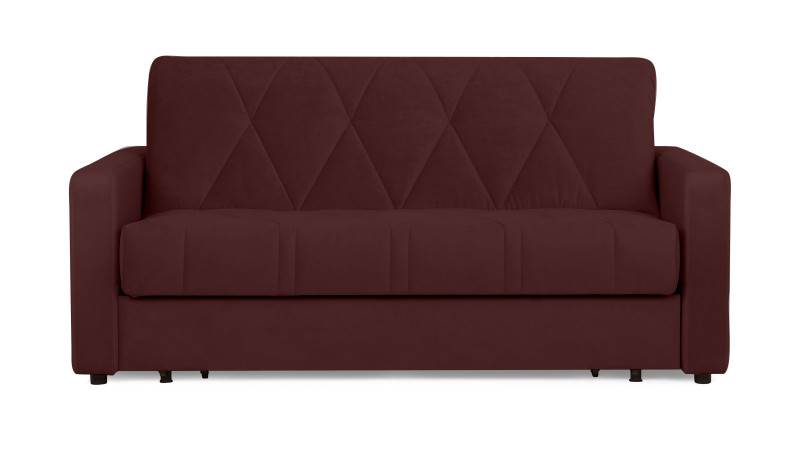 Диван - кровать Domo Pro стежка ромб, ткань Sky Velvet 32 140x216 — купить в Озерце