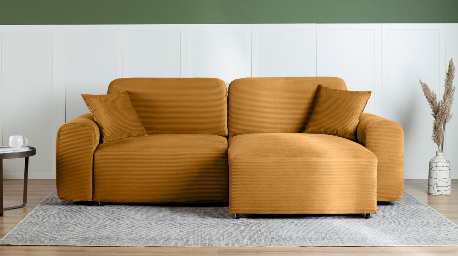 Диван -кровать угловой Raklet ткань Cilium Umber 156x258 — купить в Озерце