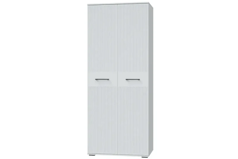 Шкаф Шарлиз 2-х дв. для платья и белья (Белое сияние/Белый снег) в мебель-центре Озерцо