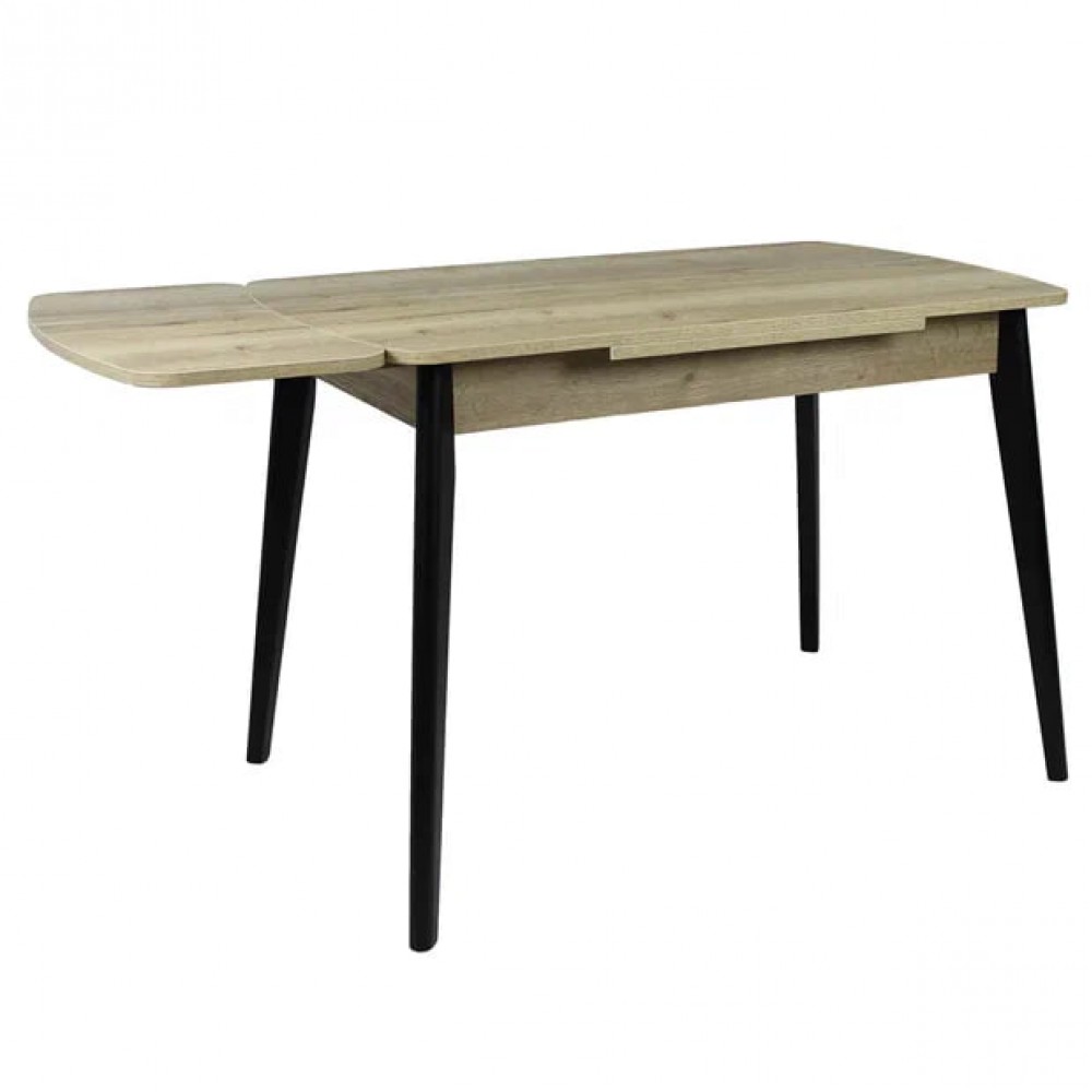 Стол СИЭТЛ 68х110 дуб натуральный/черное подстолье ТИП-НД - купить в Озерце