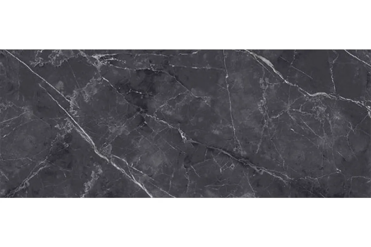 Стол обеденный Луи 1200(1600) (Керамика FNZ9206053 Shakespeare Black/МДФ Черная шагрень/Металл Черный) - купить в Озерце