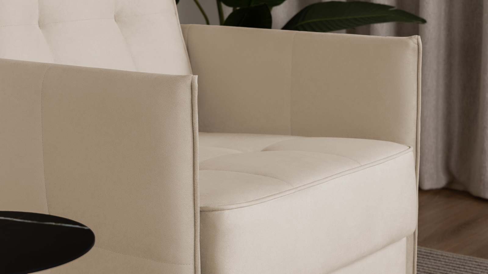 Кресло Amani Pro, Тк. Sky Velvet 21 (подлокотник: 5 см) 73.5x89 — купить в Озерце