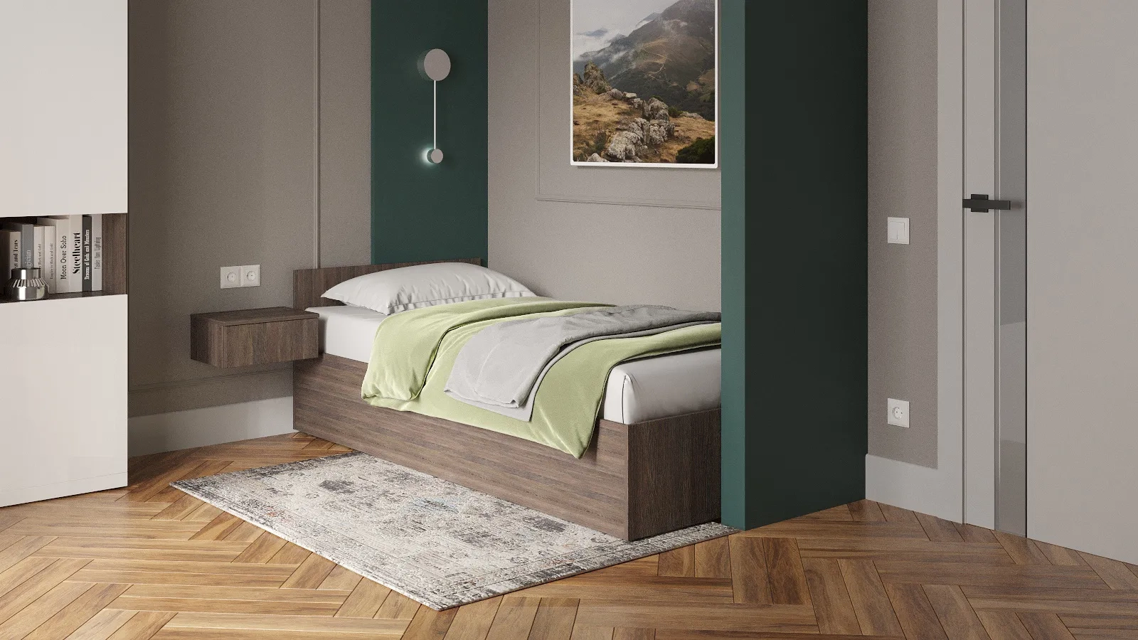 Кровать Pronto цвет Венге Мали 90x200 - купить в Озерце