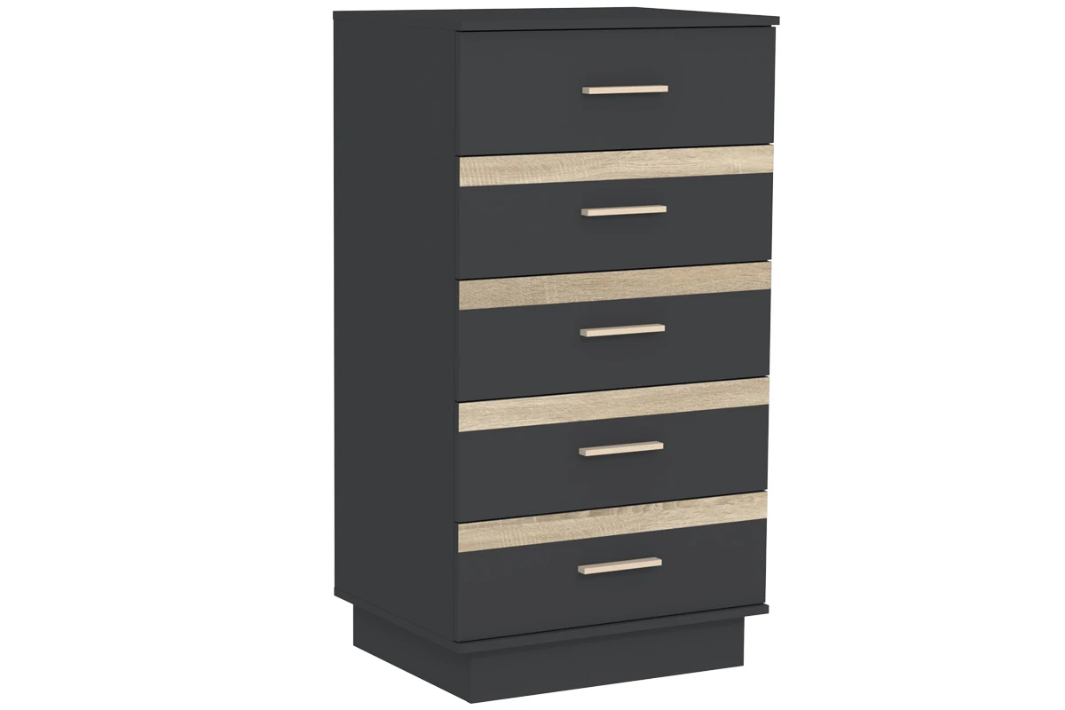 Спальня Анона №4 (Антрацит / Дуб Сонома) - купить в Озерце