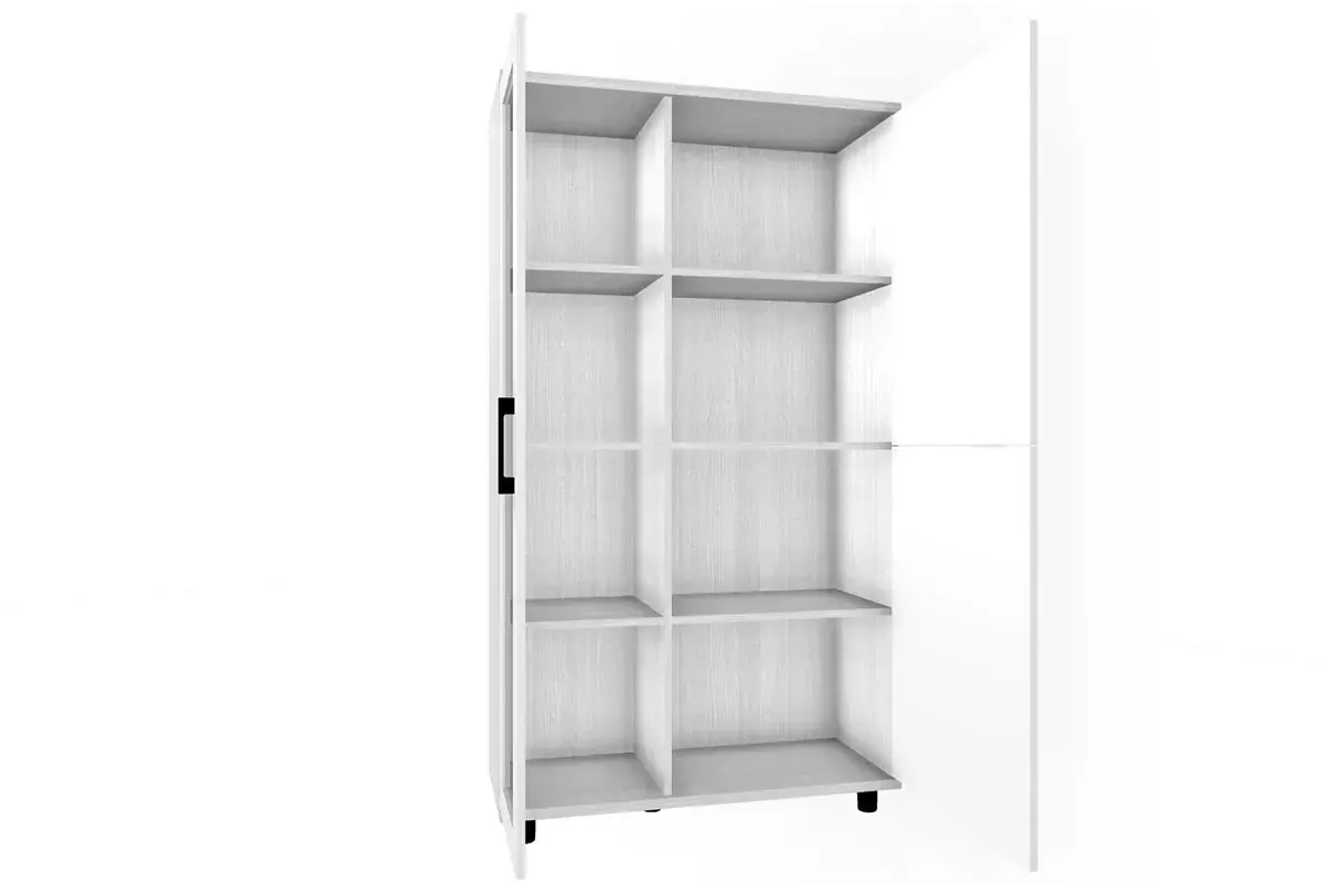 Шкаф многоцелевой ШК-5081-СЯ-БГ (Снежный Ясень/Белый Бриллиант Глянцевый) в мебель-центре Озерцо