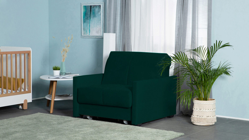 Кресло-кровать Carina Nova Sky velvet 42 80x205 — купить в Озерце