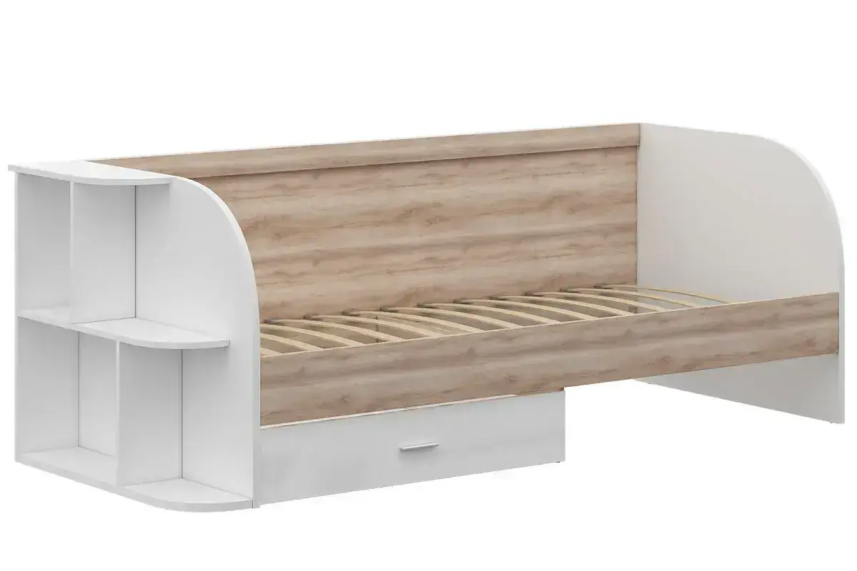 Детская Люмен №2 (Дуб сакраменто/Белый снег) — Мебель-центр Озерцо