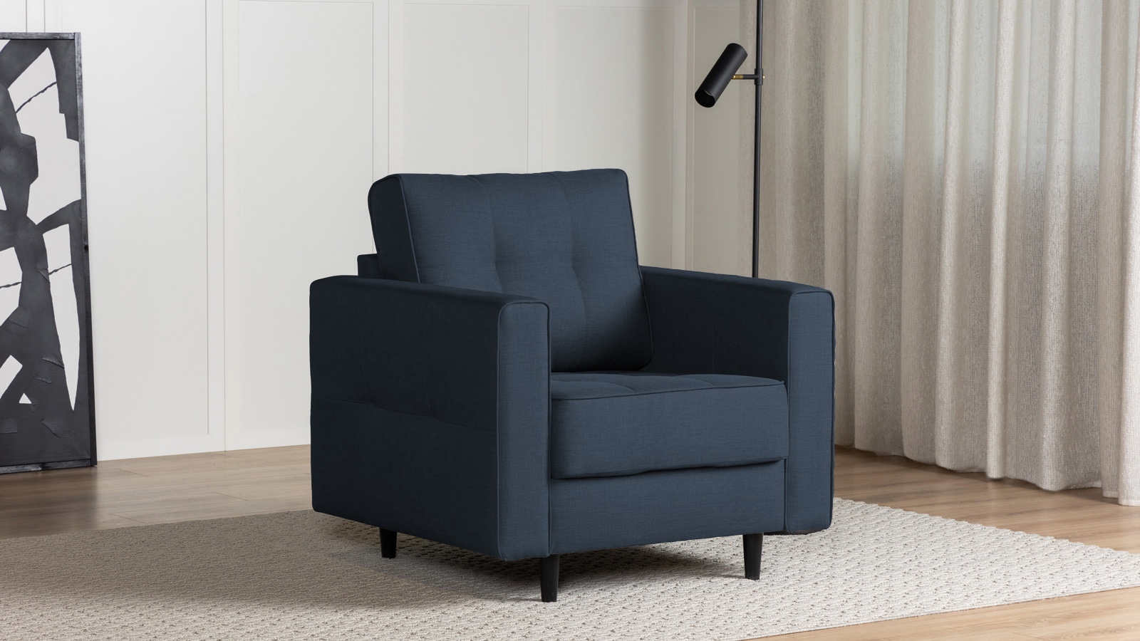 Кресло Amani Pro, Тк. Lidot blue (подлокотник: 15 см) 89x93.5 — купить в Озерце