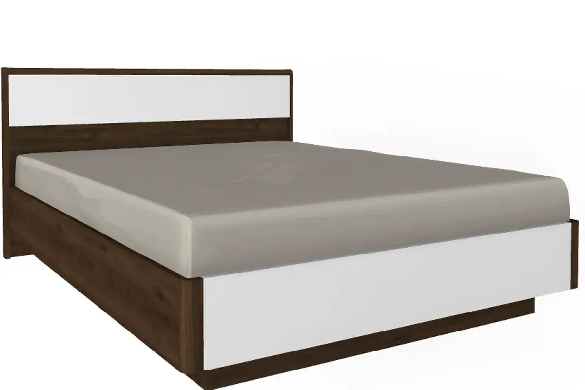 Спальня Грейс комплект 5 (Гикори Джексон Темный/Белый Бриллиант Глянцевый) - купить в Озерце