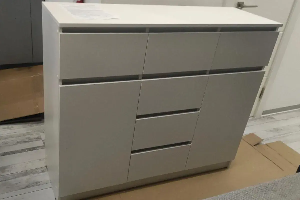 Комод Ницца-6 (Белый) — Мебель-центр Озерцо