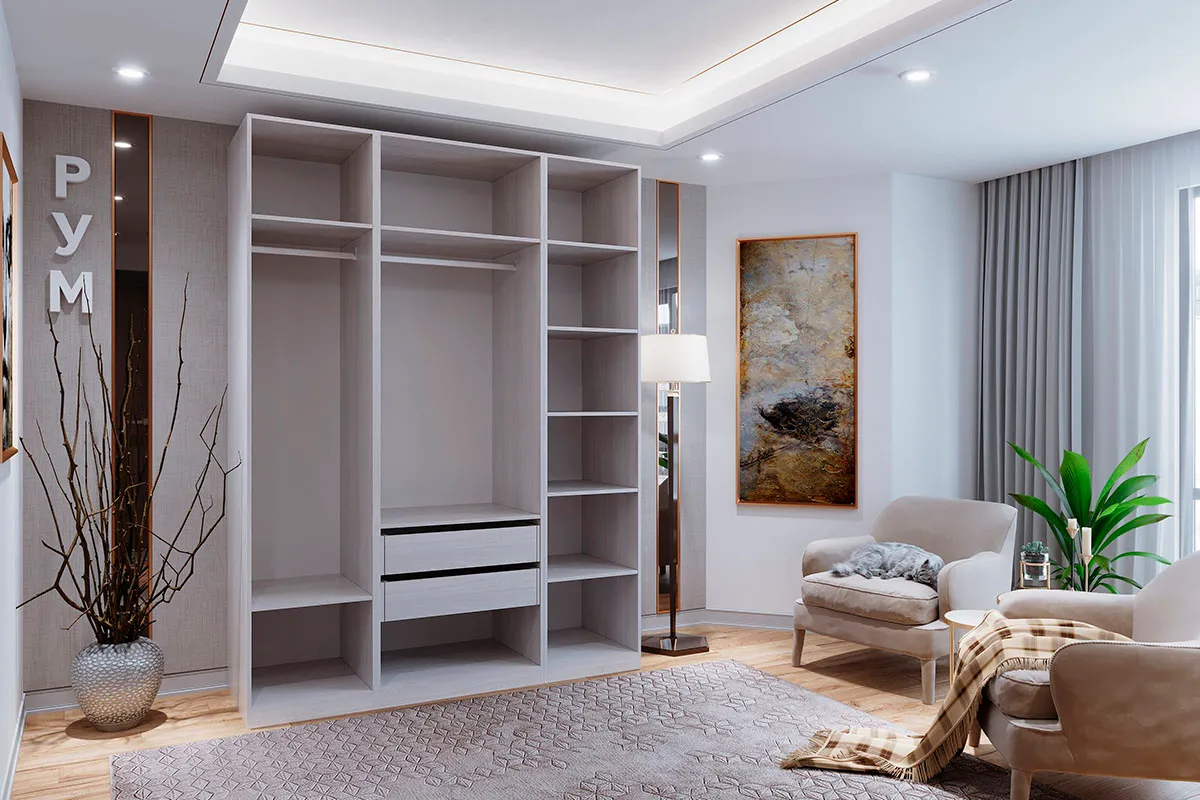 Корпус шкафа Рум 50см (Ясень Анкор светлый) — Мебель-центр Озерцо