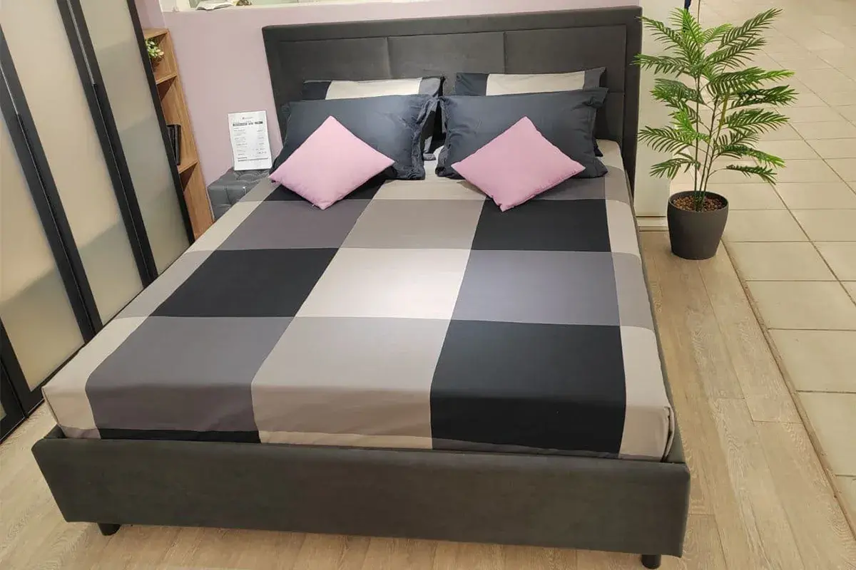 Кровать Квадро-3 с ПМ 160х200 (Teddy 20) 5 кат. - купить в Озерце
