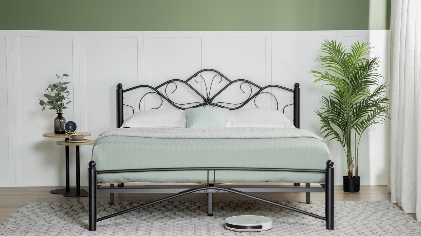 Кровать Luara, цвет чёрный 180x200 - купить в Озерце