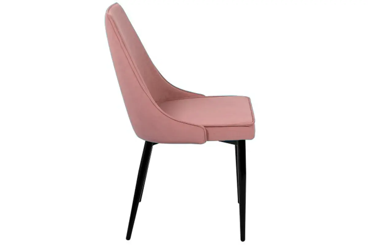 Стул Лорд (Муар черный/Велюр Dream java пастельно-розовый) СРП-071 - купить в Озерце