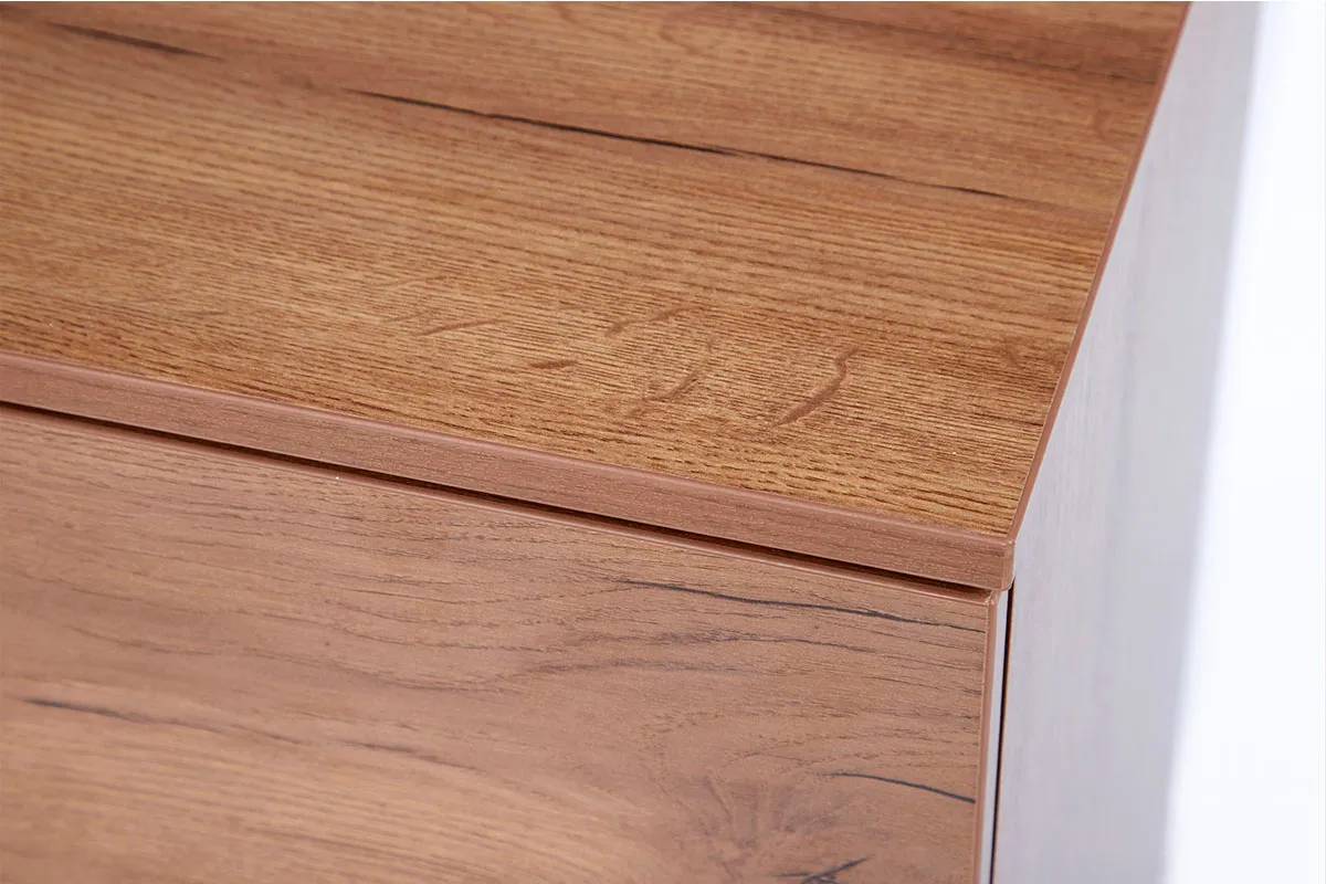 Тумба Валери 3 (Дуб Табачный/Чёрный) — Мебель-центр Озерцо