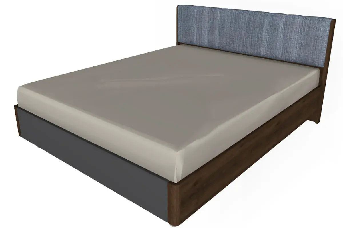 Спальня Грейс комплект 7 (Гикори Джексон Темный/Антрацит Матовый) - купить в Озерце