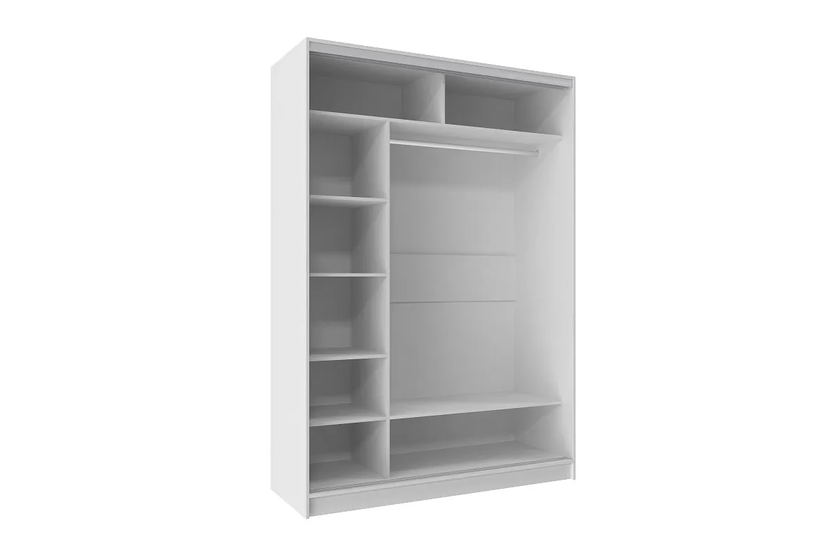 Шкаф-купе 1600 Домашний ЛДСП/ЛДСП (Белый) в мебель-центре Озерцо