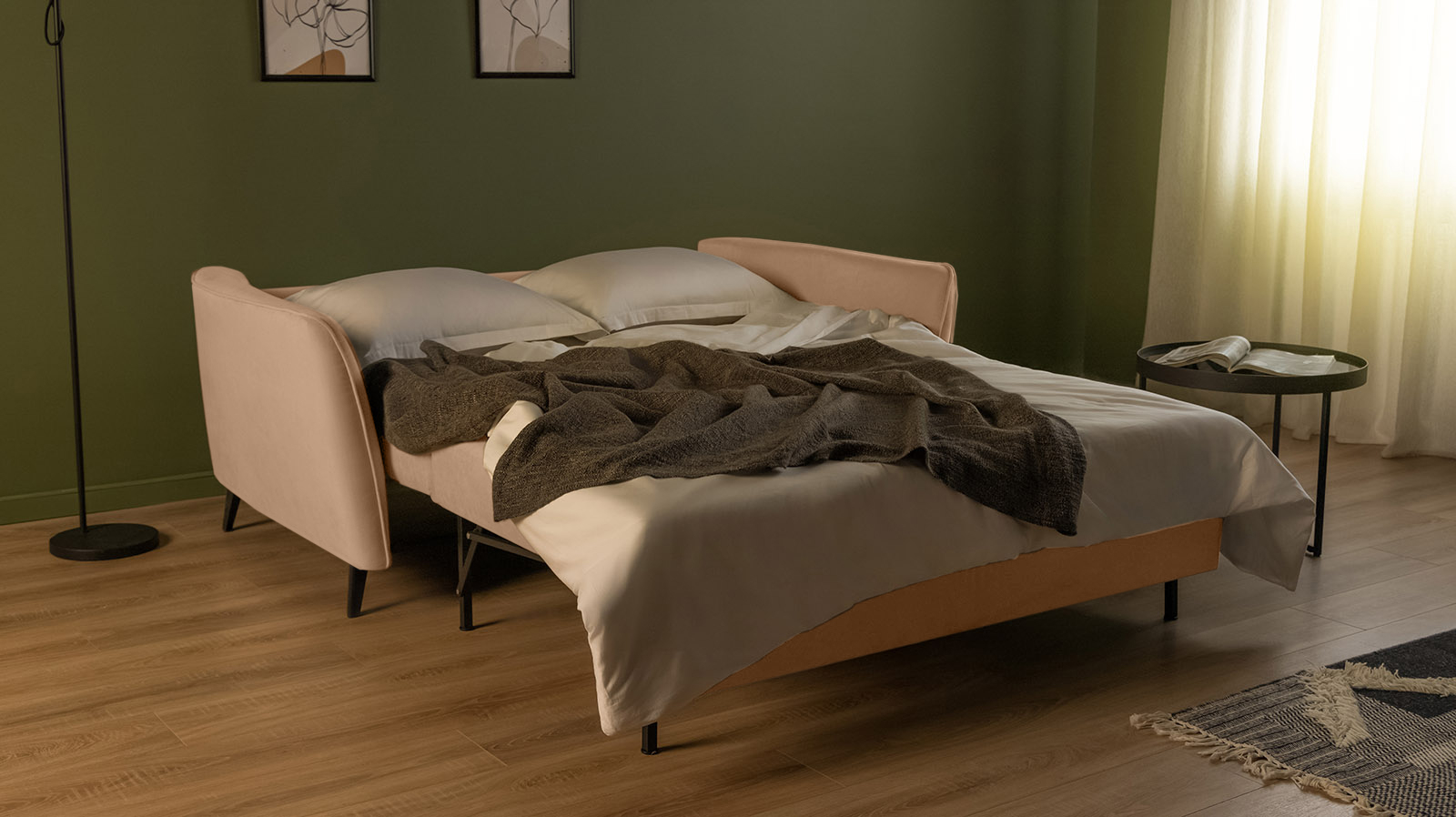 Диван Laguna Mini, ткань Casanova Beige Casanova Beige (Тк. Казанова Беж) 144x201 — купить в Озерце