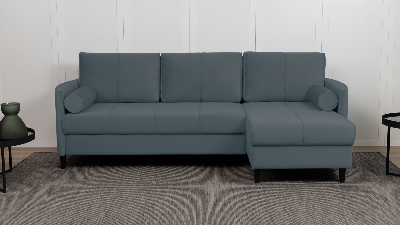 Диван Kvina New угловой, Тк. Sky Velvet 18 142x228 — купить в Озерце