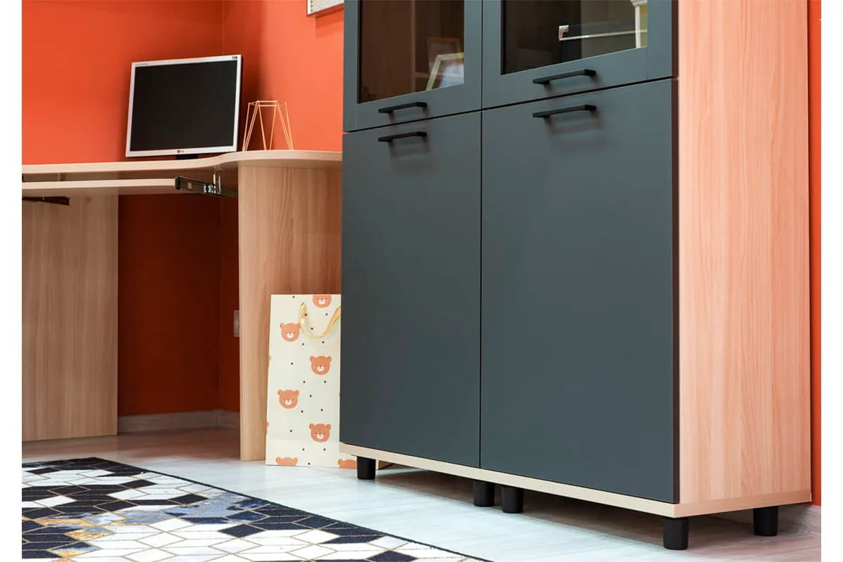 Шкаф многоцелевой ШК-5085-АС-АМ (Ясень Асахи/Антрацит Матовый) в мебель-центре Озерцо