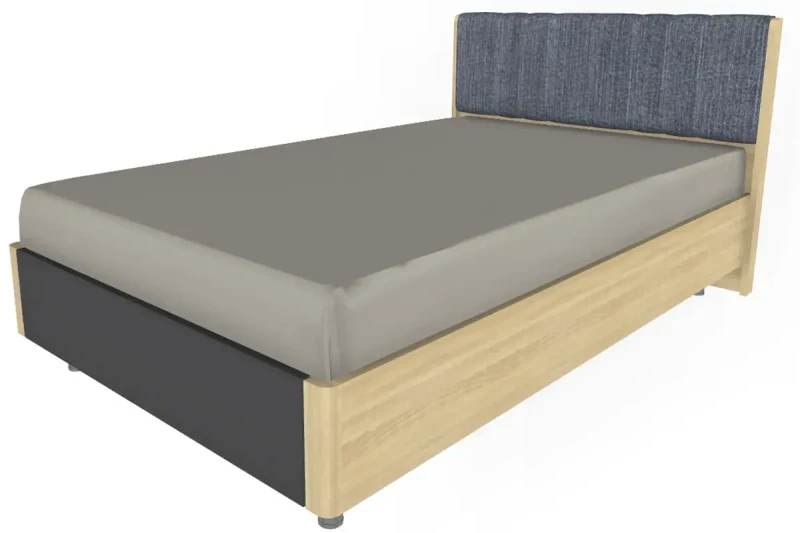 Кровать КР-5011-АС-АМ (Ясень Асахи/Антрацит Матовый) - купить в Озерце