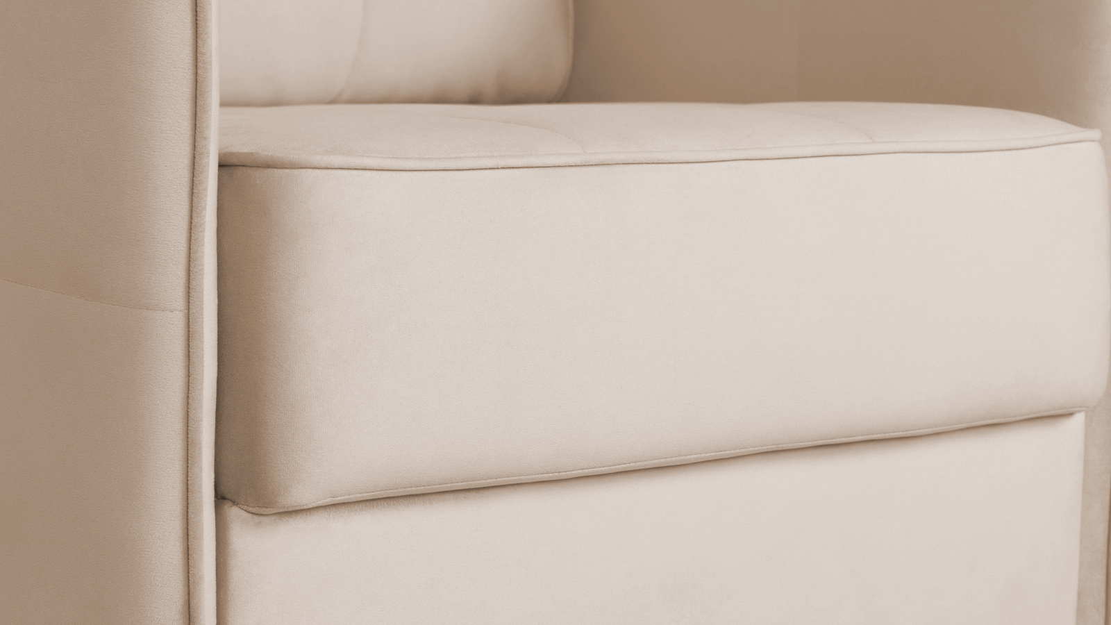 Кресло Amani Pro, Тк. Casanova Milk (подлокотник: 5 см) 73.5x89 — купить в Озерце