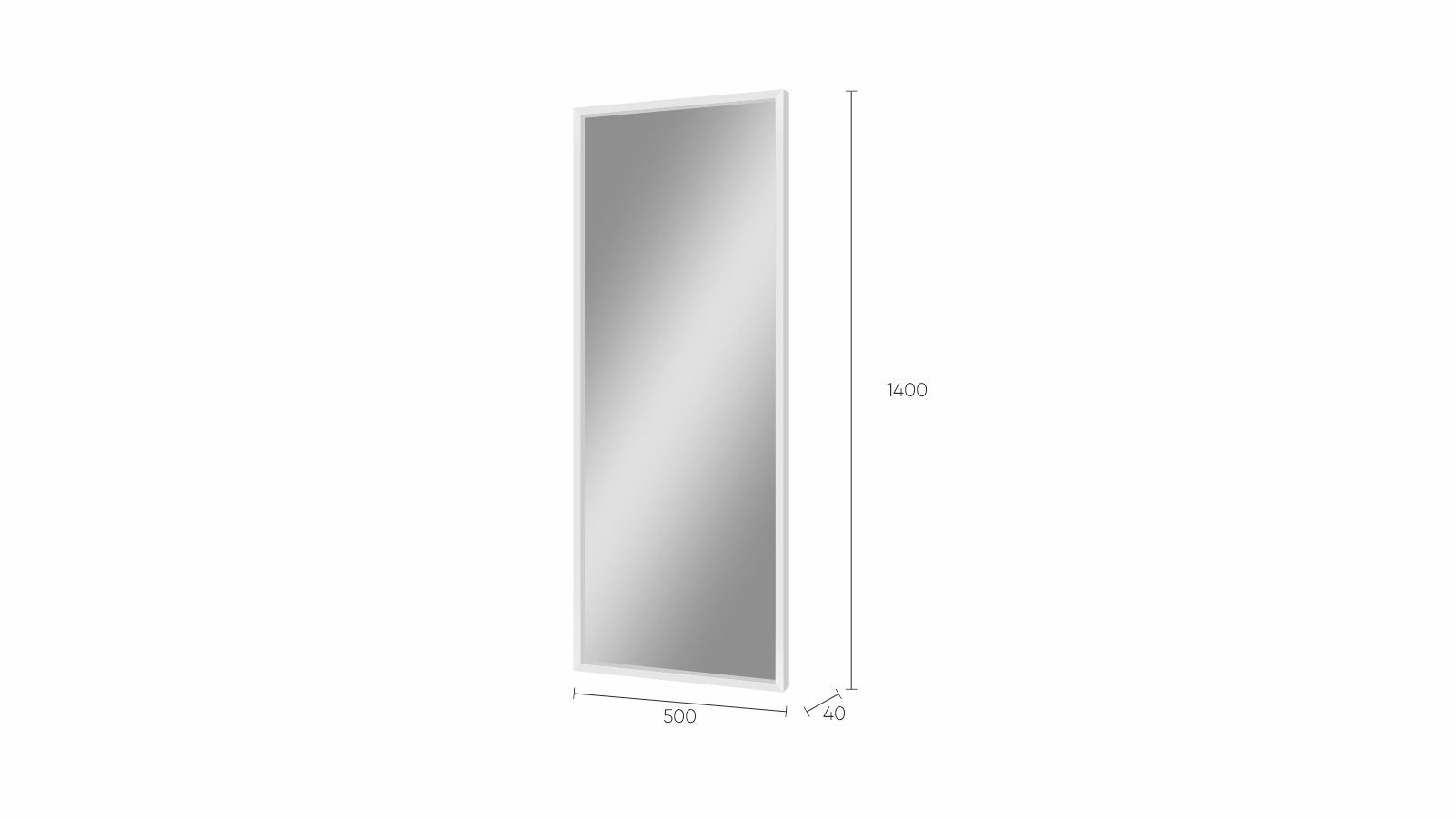 Зеркало Rima (Рима) 50*140 Белое 140x50 — купить в Озерце