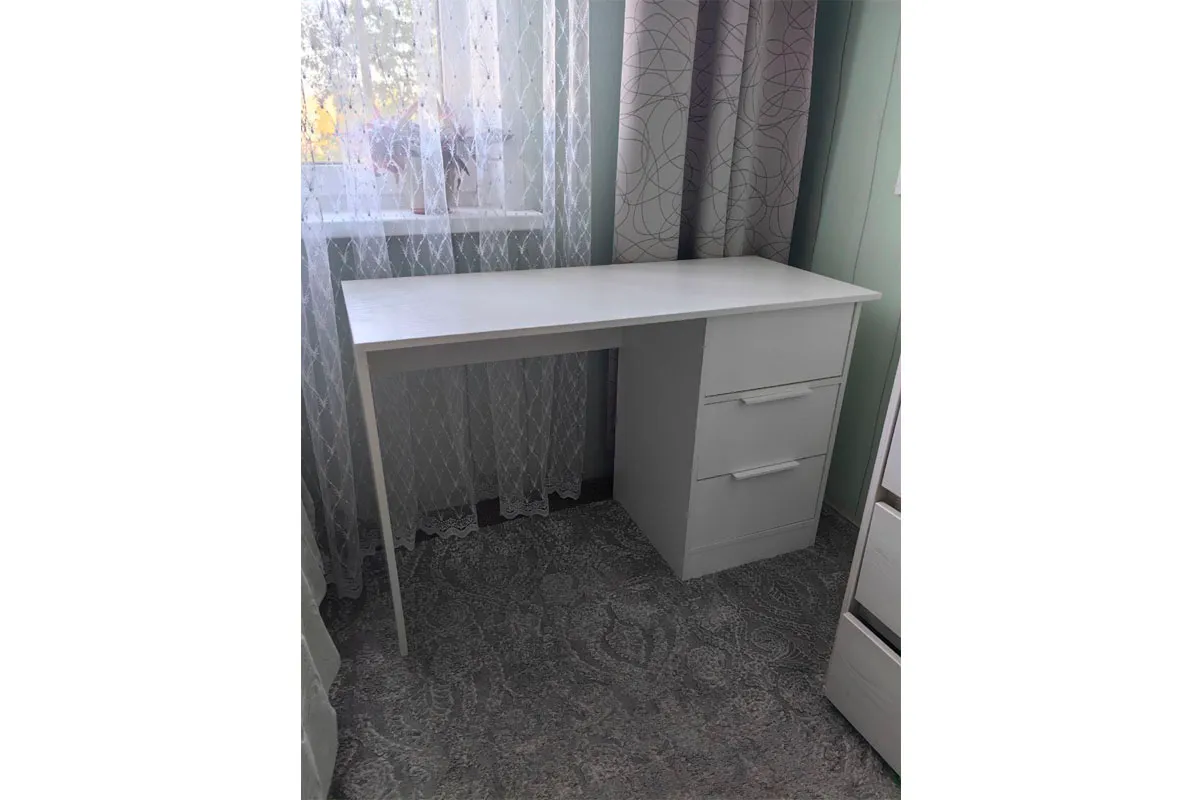 Стол письменный Марли Тип 1 (Белый) — Мебель-центр Озерцо