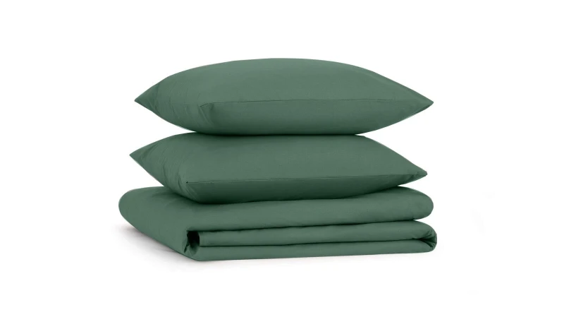 Постельное белье Comfort Cotton, цвет: Зеленый (евро) 200x220, без простыни в мебель-центре Озерцо