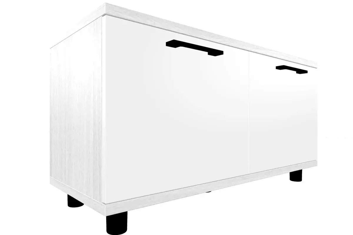 Прихожая Грейс комплект 3 (Снежный Ясень/Белый Бриллиант Глянцевый) — Мебель-центр Озерцо