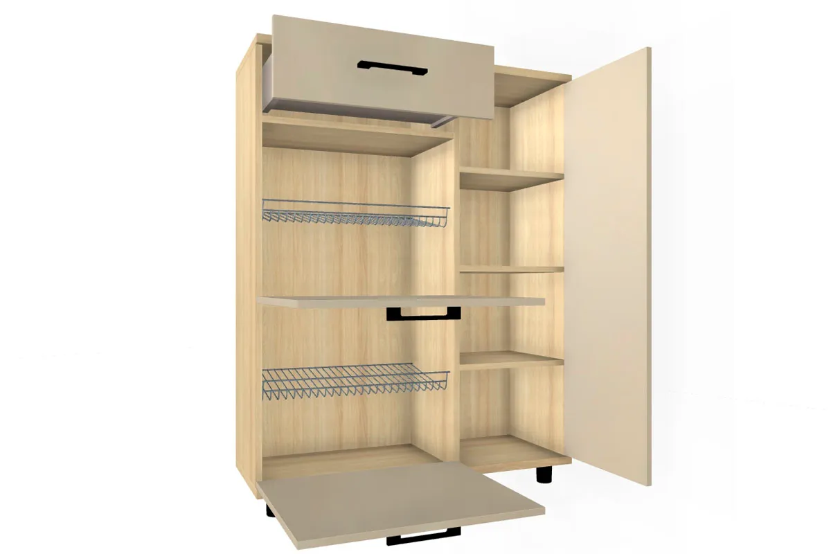 Тумба ТБ-5002-АС-КГ (Ясень Асахи/Кашемир Глянцевый) — Мебель-центр Озерцо