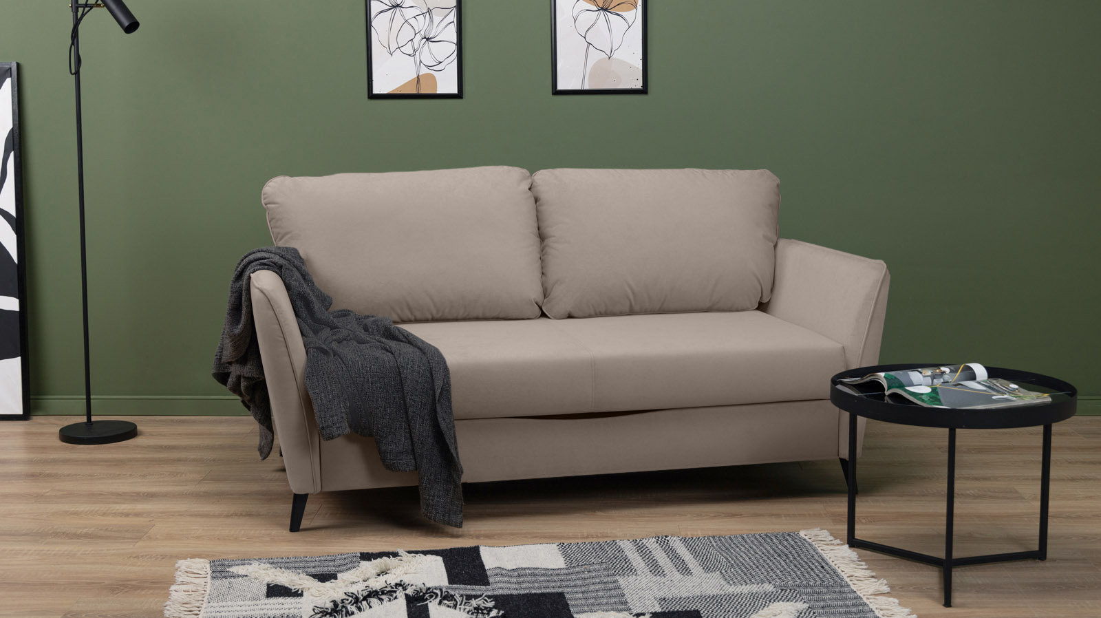 Диван Laguna Mini, ткань Sky Velvet 03 144x201 — купить в Озерце