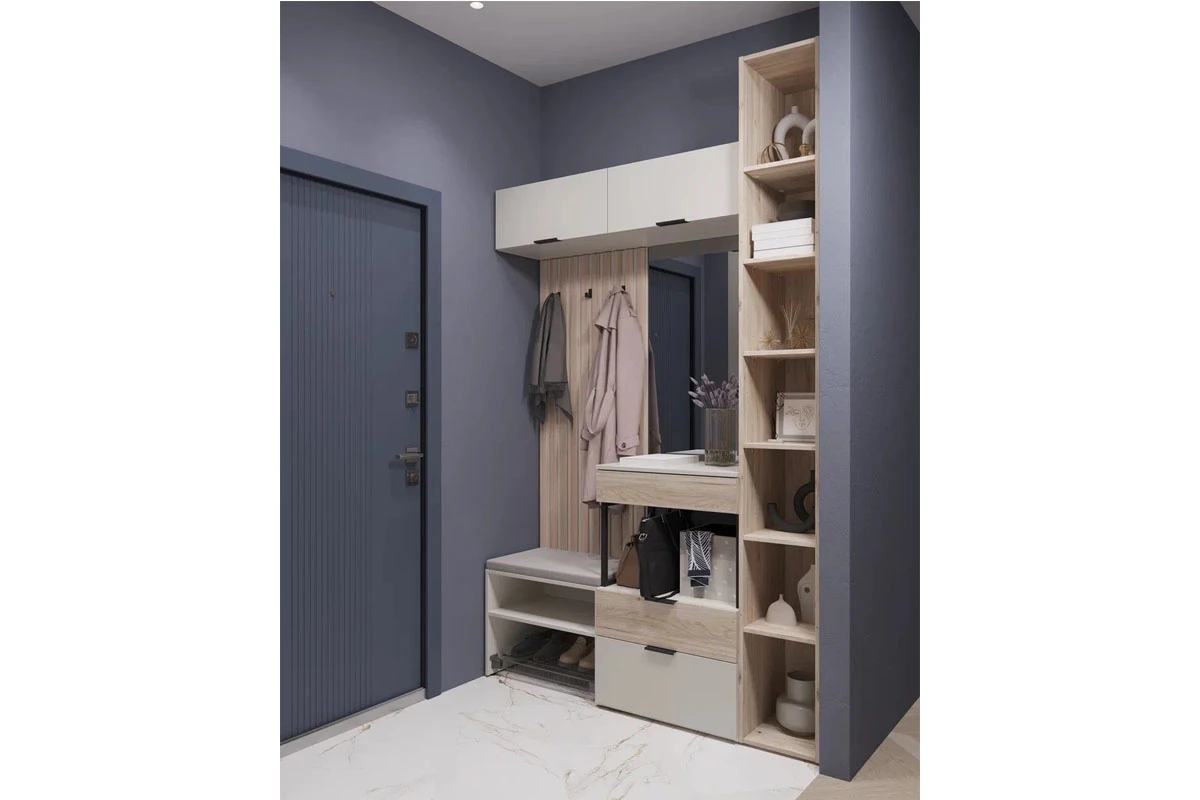 Прихожая Мария (Дымчато-серый/Дуб Мария) - заказать на Ozerco.com Прихожая Мария (Дымчато-серый/Дуб Мария) — Мебель-центр Озерцо