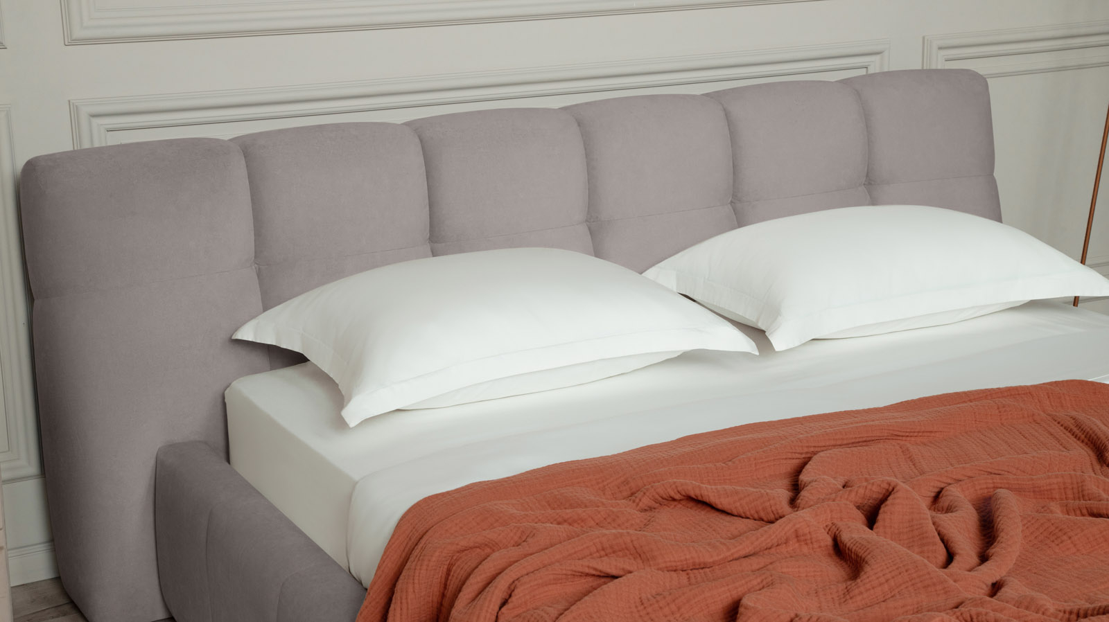 Кровать с подъемным механизмом Andria, ткань Casanova Grey, 140x200 - купить в Озерце