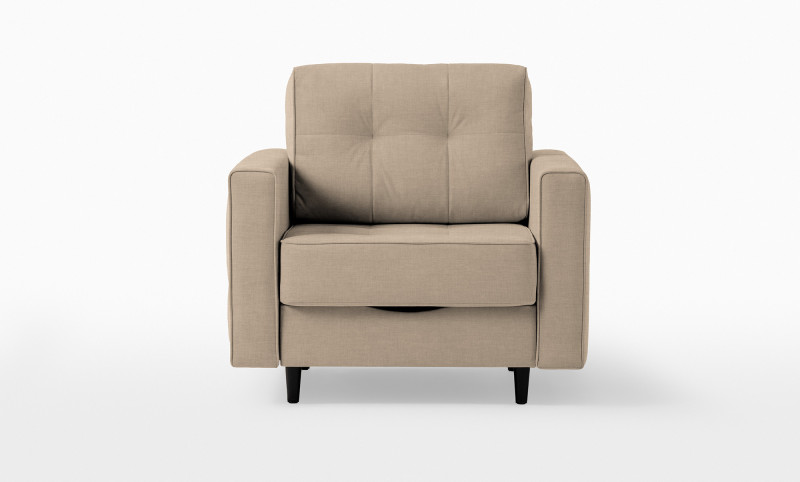 Кресло -кровать Amani Pro, ткань Lidot beige (подлокотник: 15 см) — купить в Озерце