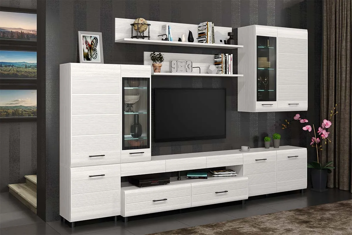 Полка ПЛ-2604 (Снежный Ясень) — Мебель-центр Озерцо