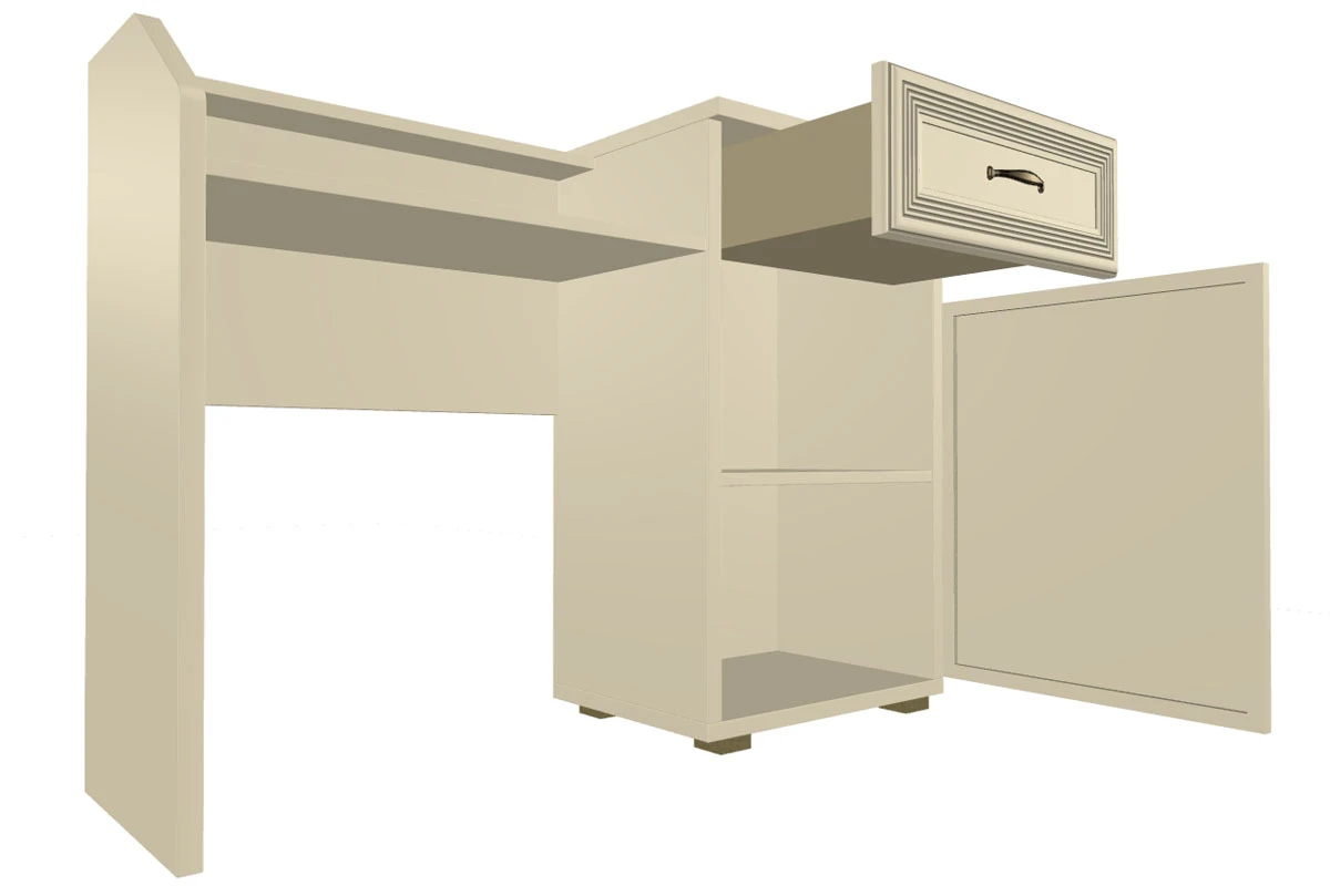 Стол туалетный СТ-1001-СК (Серый Кашемир) — Мебель-центр Озерцо