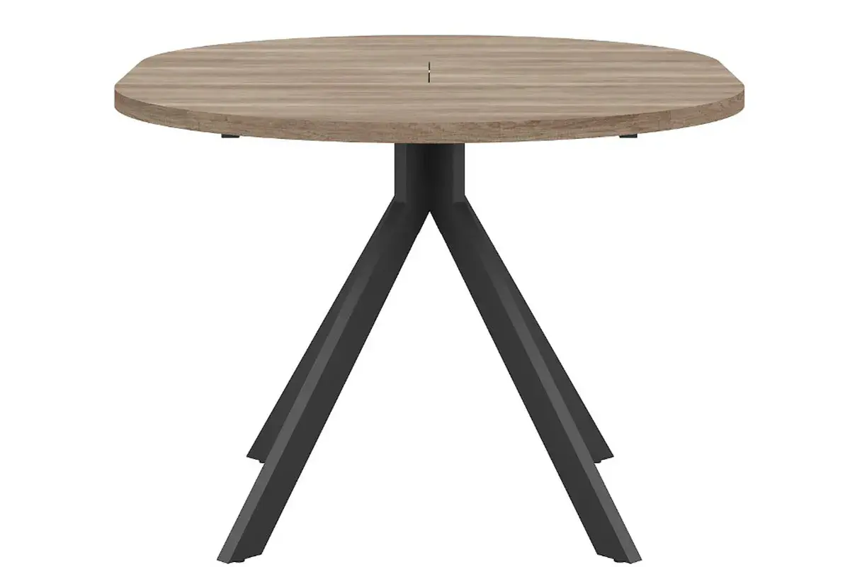Стол раздвижной Толедо 1100+350 (Дуб Каньон/Черный) - купить в Озерце