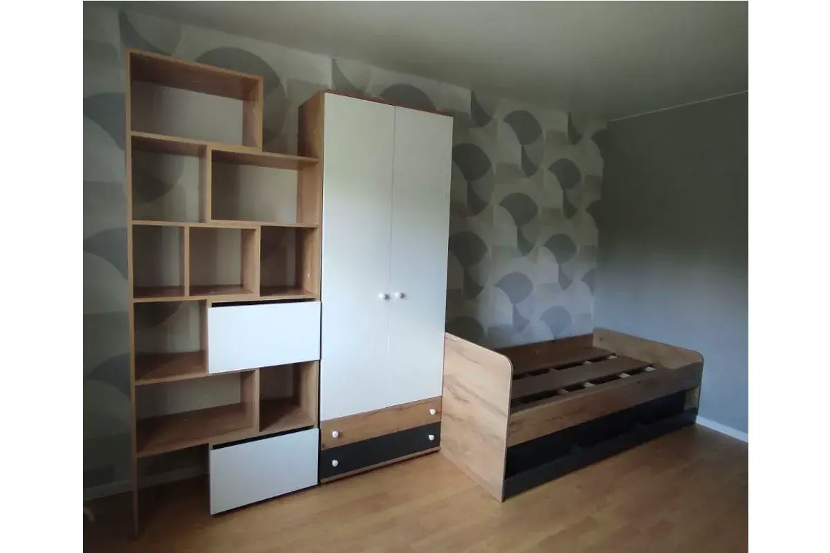 Стеллаж-трансформер Лойс 95 (Дуб Золотистый/Белый) в мебель-центре Озерцо