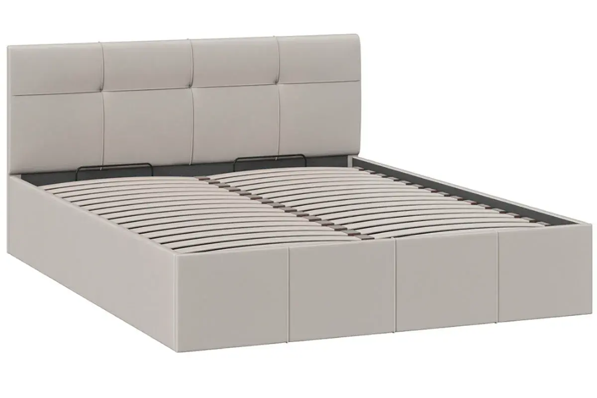 Кровать Лора с ПМ 160х200 (Велюр/Confetti Smoke) - купить в Озерце