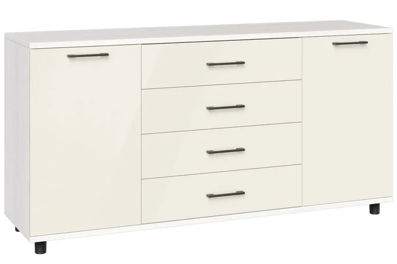 Тумба ТБ-5012-СЯ-КГ (Снежный Ясень / Кашемир Глянцевый) — Мебель-центр Озерцо