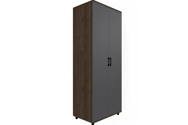 Шкаф для одежды и белья ШК-5002-ГТ-АМ (Гикори Джексон Темный/Антрацит Матовый) в мебель-центре Озерцо
