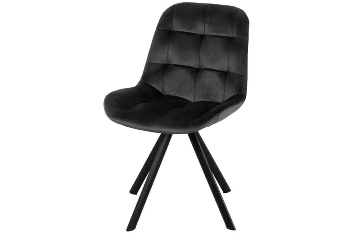 Стул поворотный Тоскана Стиль (Муар черный/Велюр Velluto 20/Черный) СРП-433 - купить в Озерце