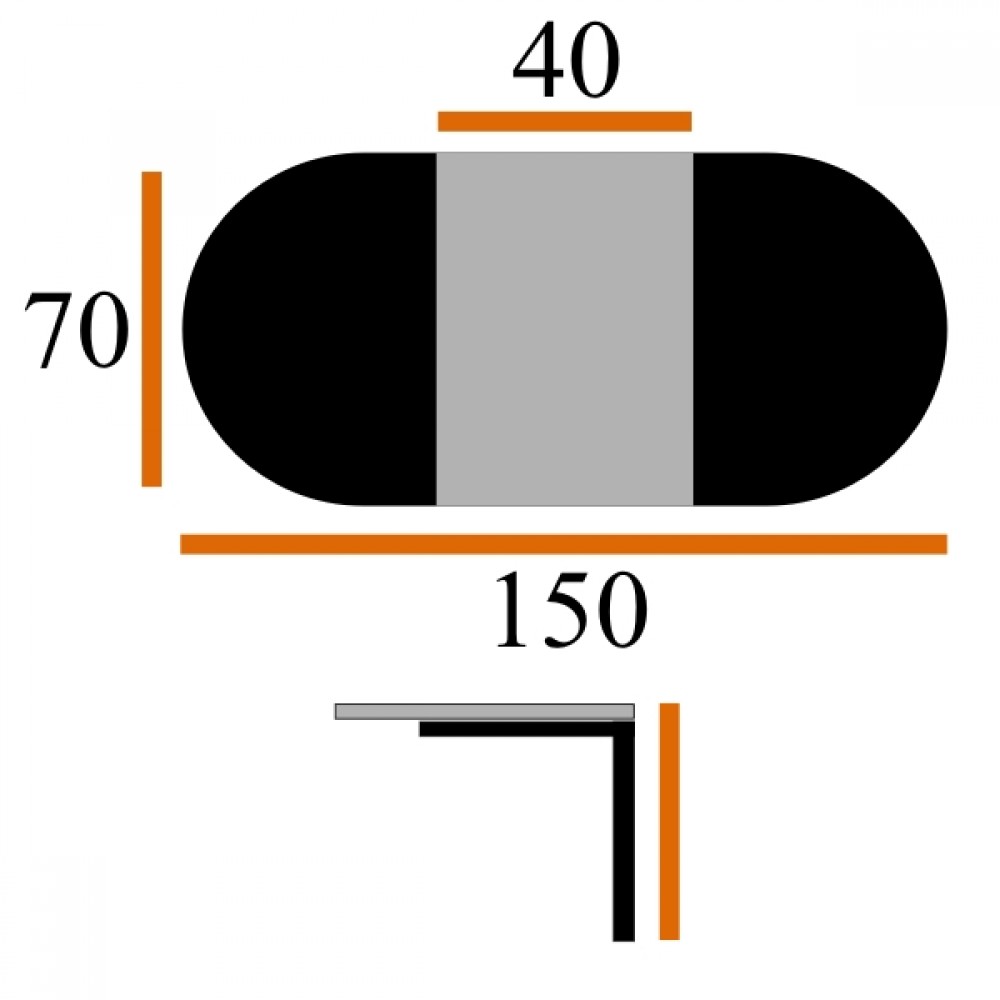 Стол ЛИОН 80х120 белый - купить в Озерце