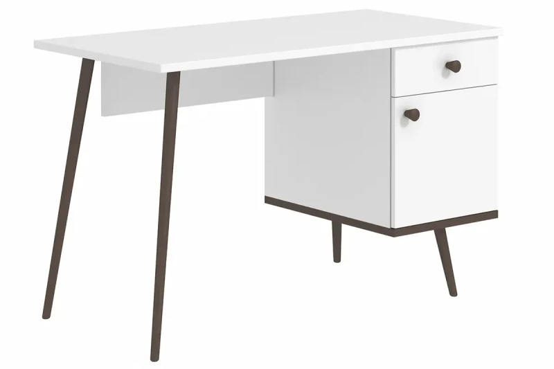 Тумба универсальная Art design-4 (Орех темный/Белый глянец) — Мебель-центр Озерцо