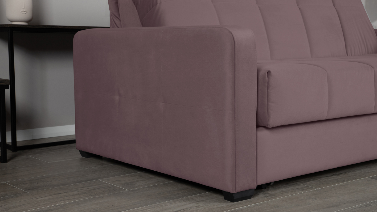 Диван - кровать Domo Pro стежка квадрат, ткань Casanova Lilac 140x216 — купить в Озерце